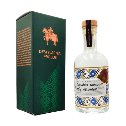 Okowita owsiana z opakowaniem